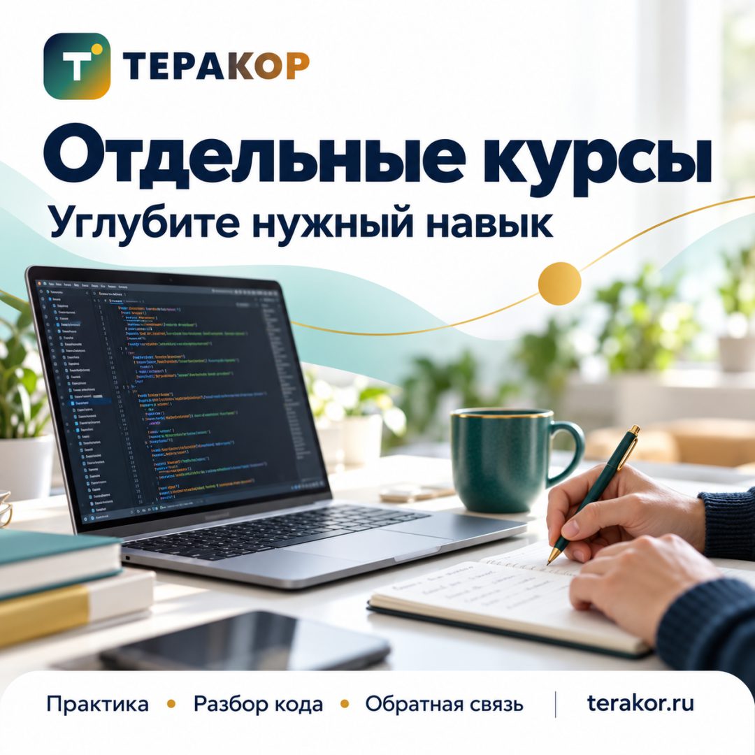 Точечный апгрейд стека: отдельные курсы ТЕРАКОР под рабочую задачу